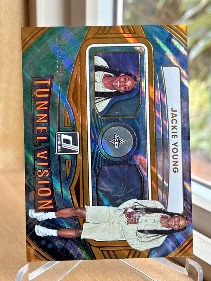 2026 Panini Donruss WNBA Jackie Young #8 Tunnel Vision Orange Lava /399