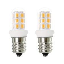 15W Salt Lamp Bulbs 2W E12 Led Bulbs C7 Base, Warm White 2 Pack