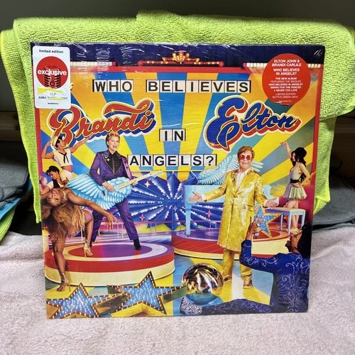 Elton John & Brandi Carlile Who Believes In Angels? COKE BOTTLE GREEN 2xLP Vinyl