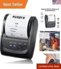 Lightweight Wireless POS Printer - 58mm Mobile Thermal Printing for Efficiency