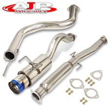 Godsnow 65mm Stainless Catback Exhaust 4.5 Burn Tip For 1992-1995 Honda Civic
