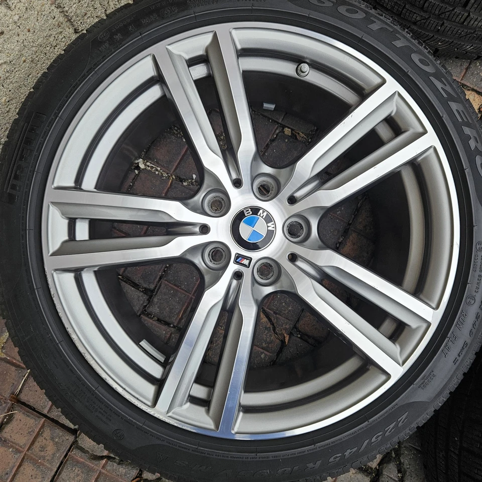 Original BMW Felgen M 486 18" Doppelspeiche 2er F45 F46 Winterreifen 225/45R18 - Bild 4 von 4