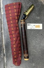 HANDMADE BAMBOO B5 ALTO FLUTE MADE BY ERIK 2001 W/ MOUTH COVER, CASE