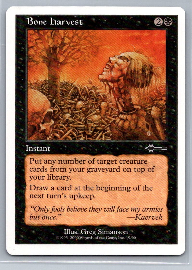 MTG Beatdown Box Set #19 Bone Harvest Common Instant