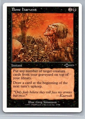 MTG Beatdown Box Set #19 Bone Harvest Common Instant