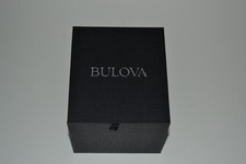 Bulova Mens Watch 96A28 Silver Dial Black Leather Strap NEW