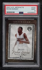 2007 Upper Deck Artifacts Rookie Legacies /699 Kevin Durant #102 PSA 9 MINT 2b6