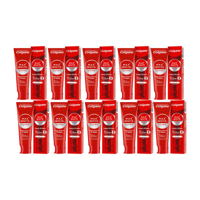1/3/5/10x Colgate Max White Ultra Active Foam 75ml Toothpaste