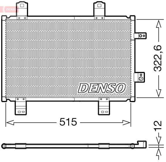 CONDENSER AIR CONDITIONING DCN44018 FOR MAZDA S5Y5/S5Y9/S5Y7/S5Y2/S5Y8 1.5L - Image 3 of 4