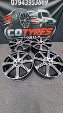 4x VOLVO XC60 R DESIGN 20" ALLOY WHEEL RIM DIAMOND CUT 8J BLACK 31423932 GENUINE
