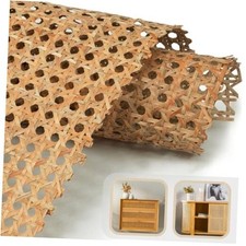 Premium 17.7" Cane Webbing Roll - 100 Natural Rattan Material 17.7 x 40 inches