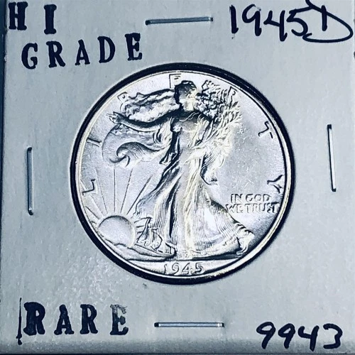 Photo of a 1945-D Walking Liberty Half Dollar from an eBay listing that sold on Jul 15, 2026