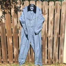 Big Smith Light Blue Coveralls Union Made in USA Cotton Size 44R Vintage