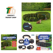 47-Inch Portable Catio Playground - Luxurious Outdoor Tent for Cats  Small Pets