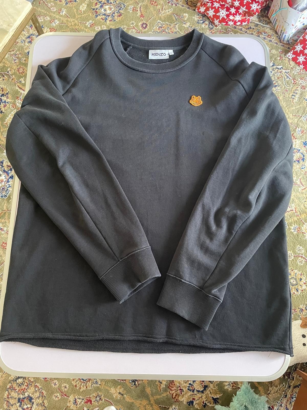 Authentic Black Kenzo Logo Sweatshirt Pullover for Stylish Comfort image 4