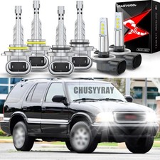 For Gmc Jimmy 2001 90059006881 Led Headlight Fog Bulbs High Low Beam Kit 6x