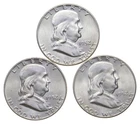 Choice Unc 1952 P D S Franklin Half Dollar Gem BU Collection Lot Set