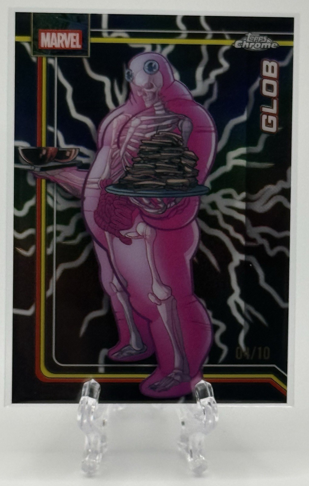 Glob 2026 Topps Chrome Marvel #043 Black Lightning Refractor /10!
