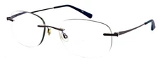 AIRLOCK Paragon 201 033 53mm Gray Titanium Rimless Eyeglasses Frame Unisex