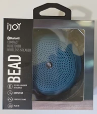 iJoy Bead Compact Bluetooth Wireless Speaker BLUE IJ17-BEAD-Q3B1, BRAND NEW