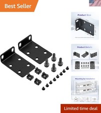 Metal Rack Mount Kit for Cisco Switches - 2 Large Ears Screws Included