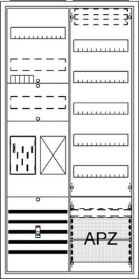 ABB - BA27CB Komplettschrank, AP BKE-I, A27 1Z1R1V5A2 - 2CPX054231R9999