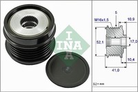 Schaeffler INA Generatorfreilauf 535 0272 10 FüR Mercedes W242 CLA GLA W246 C117