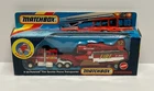 vintage 1987 Matchbox Superkings K-134 Peterbilt Fire Spotter Plane Transporter