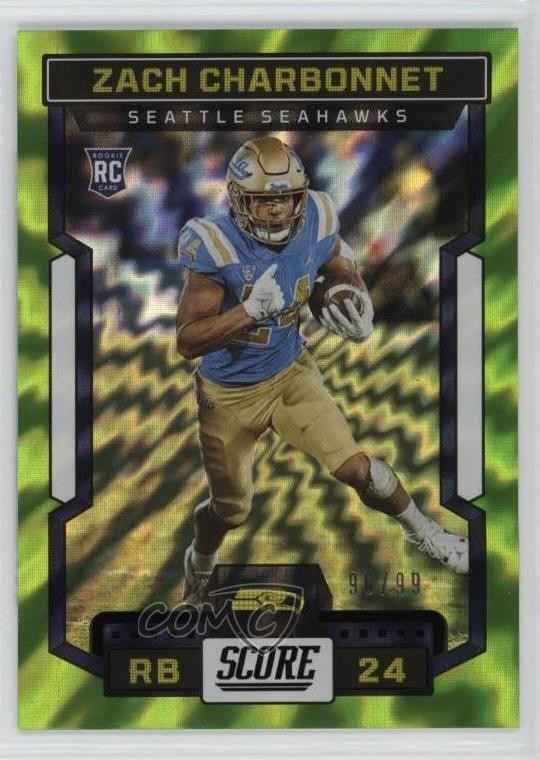 2023 Score Rookies Electric /99 Zach Charbonnet #320 Rookie RC 13g1