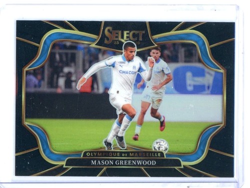 2025-26 Panini Select Ligue 1 Mason Greenwood Black Prizm 1/1 Field Level #212