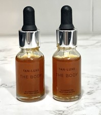 2X TAN-LUXE The Body Light-Medium Self-Tan Drops 0.5 oz, 15 ml travel size NWOB