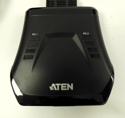 Switch USB DVI KVM ATEN CS22D 2-Port Verteiler Splitter