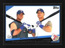 Josh Hamilton/Saltalamacchia Texas Rangers 2009 Topps Black #201 SN /58