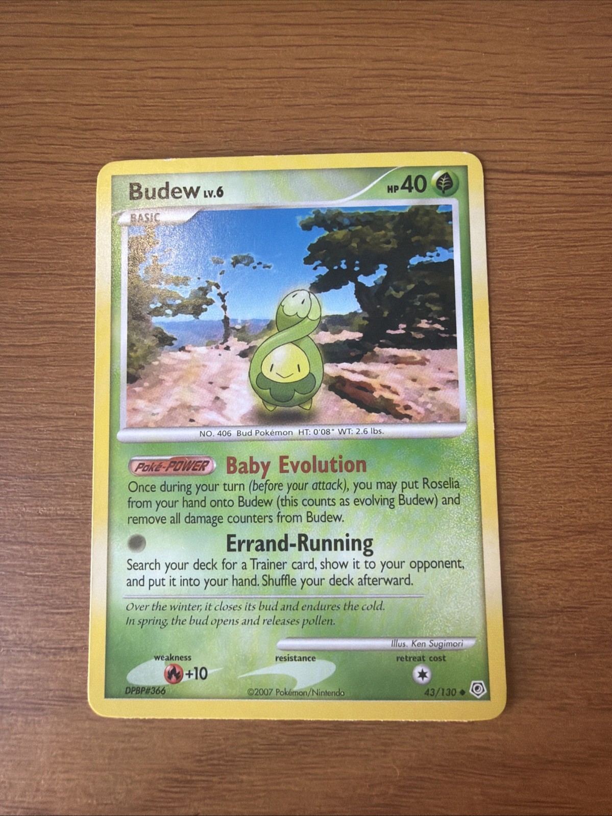 Pokemon Diamond and Pearl Uncommon Budew #43/130
