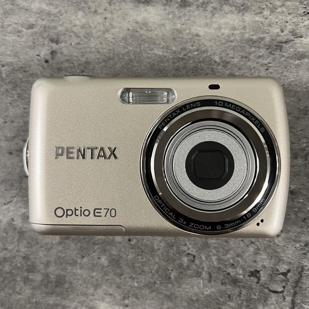 Pentax Optio E70 Digital Camera with AV Cable & CD Used 0615