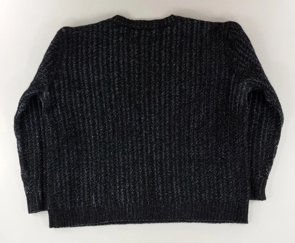 Peruvian Collection 100% Alpaca Wool Crew Neck Sweater Dark Gray Mens L - Image 3 of 4