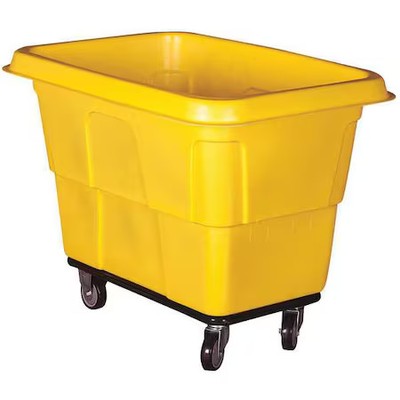 Cube Truck, 9/16 Cu. Yd., 600Lb Cap, Yellow,  36Fl25