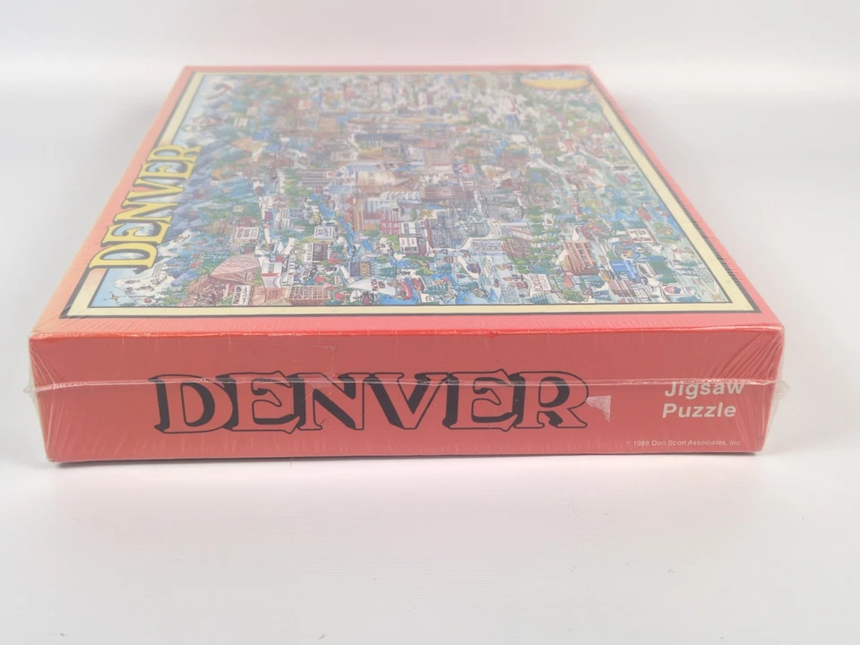 Vtg Buffalo Games Cartoon 504 Piece Puzzle Old School Denver Colorado Sealed NIB - Image 4 of 4