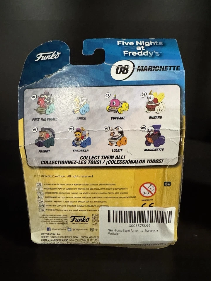Veículo fundido Five Nights at Freddy's 2018 Funko Racers FNAF Marionette 08 - Imagem 2 de 4