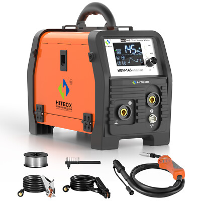 HITBOX HBM145 MIG Schweißgerät MMA Lift TIG Fülldraht Schweißgerät ohne Gas