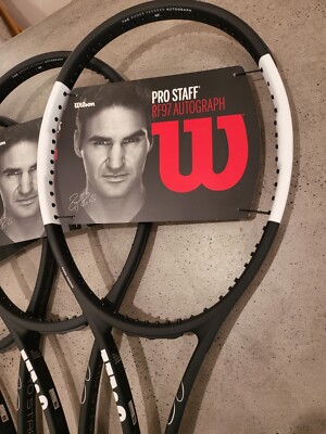 Wilson Pro Staff RF97 Autograph v12 Tennis Racquets 4 3/8 Wilson Pro Staff RF97 Autograph v12 Tennis Racquets 4 3/8