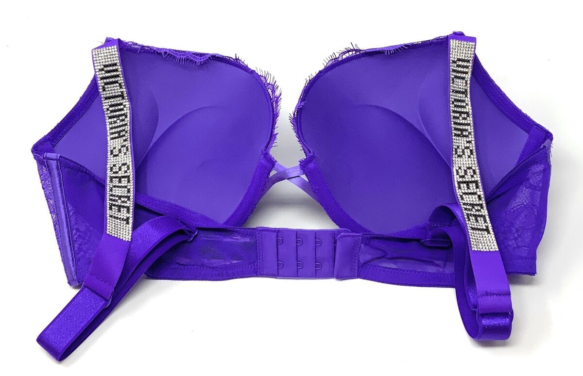 Victoria's Secret 36D Bombshell Add 2 Cup size Bra Shine Victoria's Secret 36D Bombshell Add 2 Cup size Bra Shine