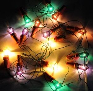 Luci Di Natale.Vintage Christmas Lights In Box Cccp Christmas Decoration Moscow Lights Ussr Ebay