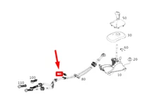 MB CLA C117 GEAR SHIFT BOWDEN CABLE LINE FASTENER A0009951200 NO DUTY TO 🇺🇸