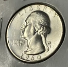1960 Washington Quarter Gem BU  - 90% Silver