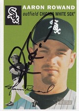 AARON ROWAND SIGNED AUTO'D 2003 TOPPS HERITAGE CARD #273 CHICAGO WHITE SOX