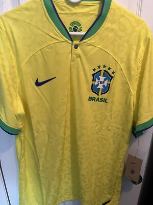 Nike Brazil Home Soccer Jersey (DN0618-740) Brand New! With Tags