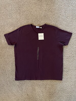 Women s Sonoma Purple V Neck Short Sleeve Shirt, Size XL