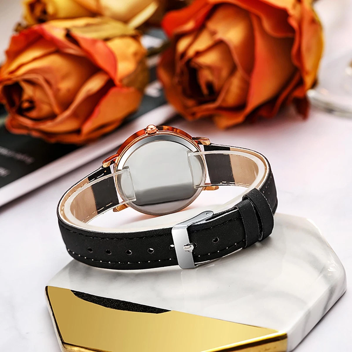 Fashion Women Ladies Watch Leather Band Small Dial Personality