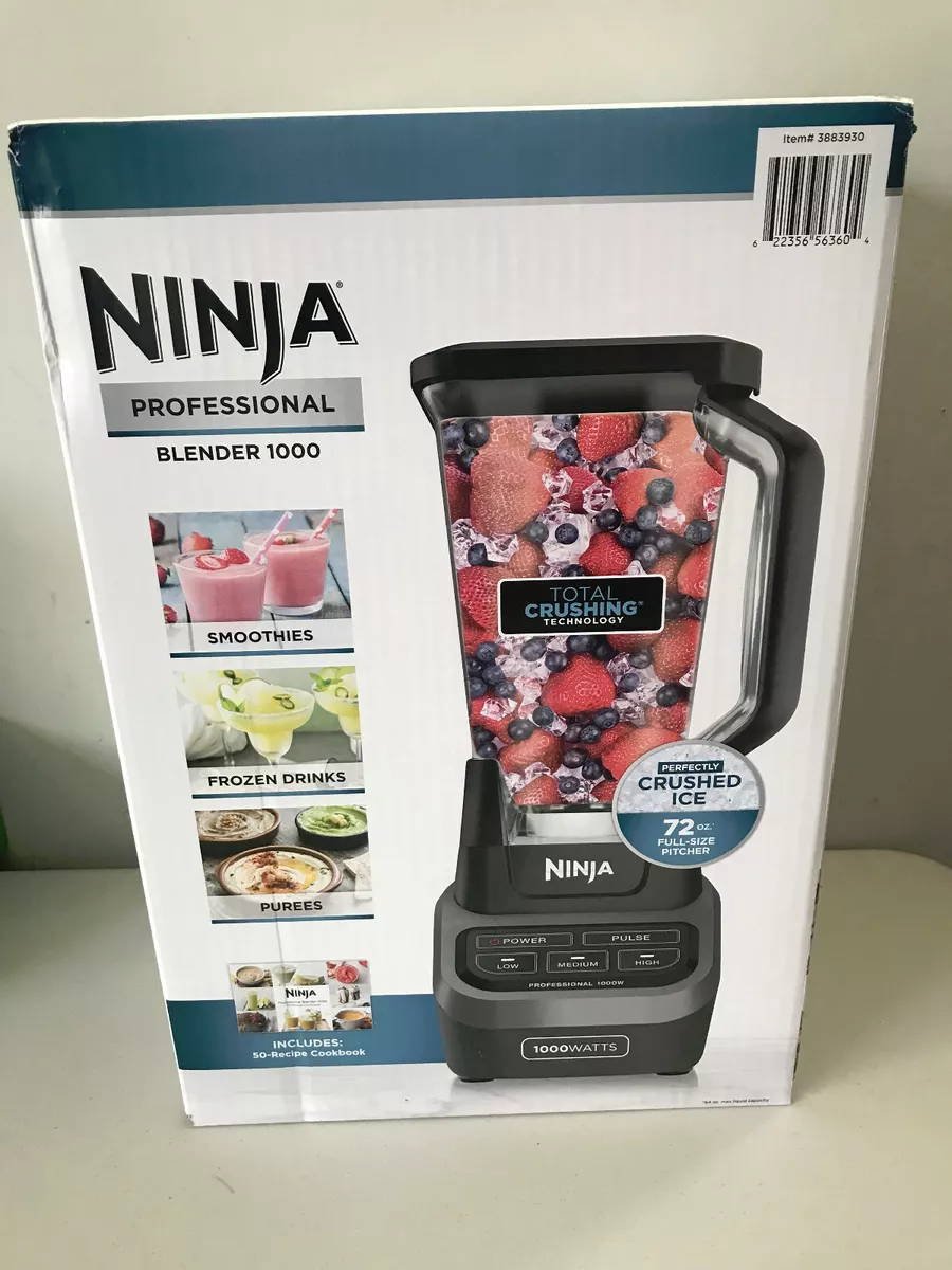 NINJA PROFESSIONAL 1000-Watt Blender Total Crushing BL710 I RB I BROWN BOX  I NEW